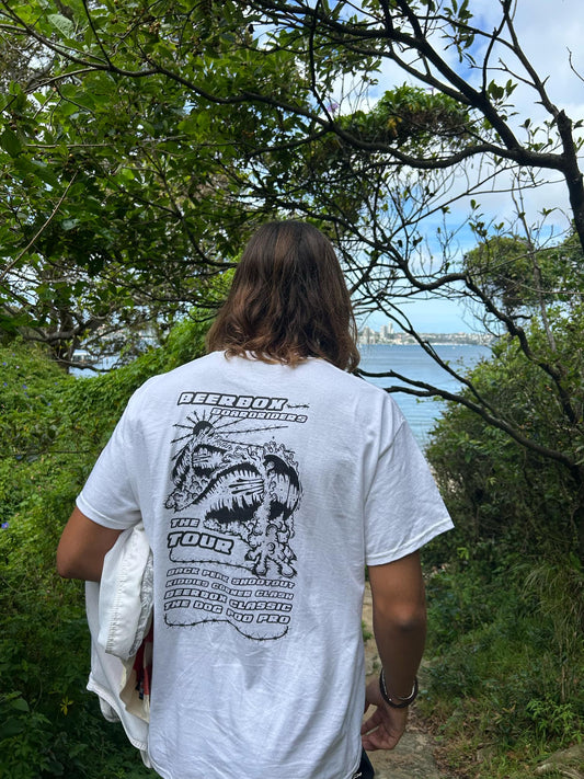 Mako Surf x Weapon_Head Beerbox Boardriders World Tour tee