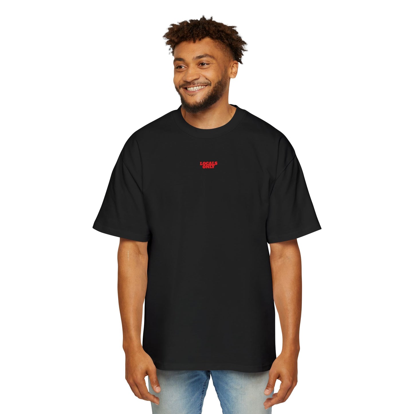 Beerbox Boardriders Heavy Oversized Tee Red Text