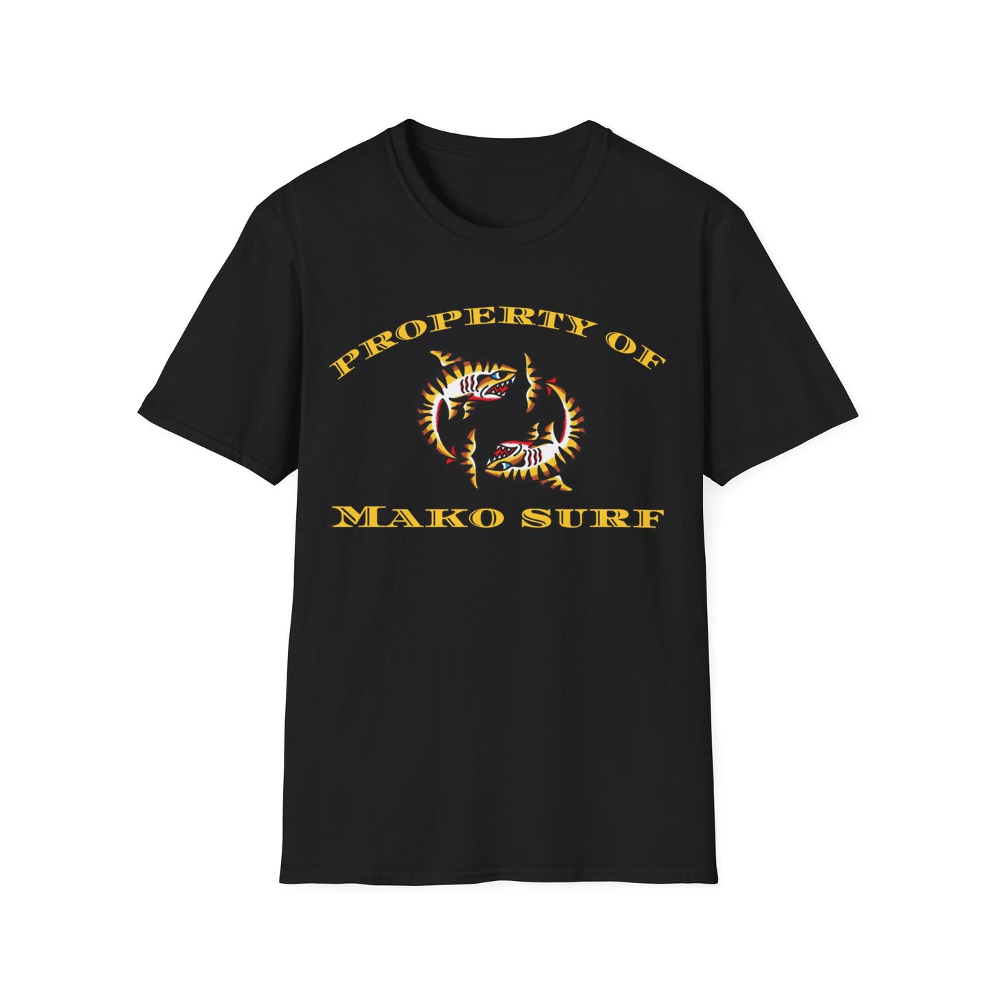 Mako Surf Team Graphic T-Shirt - Casual Unisex Tee for Beach Lovers