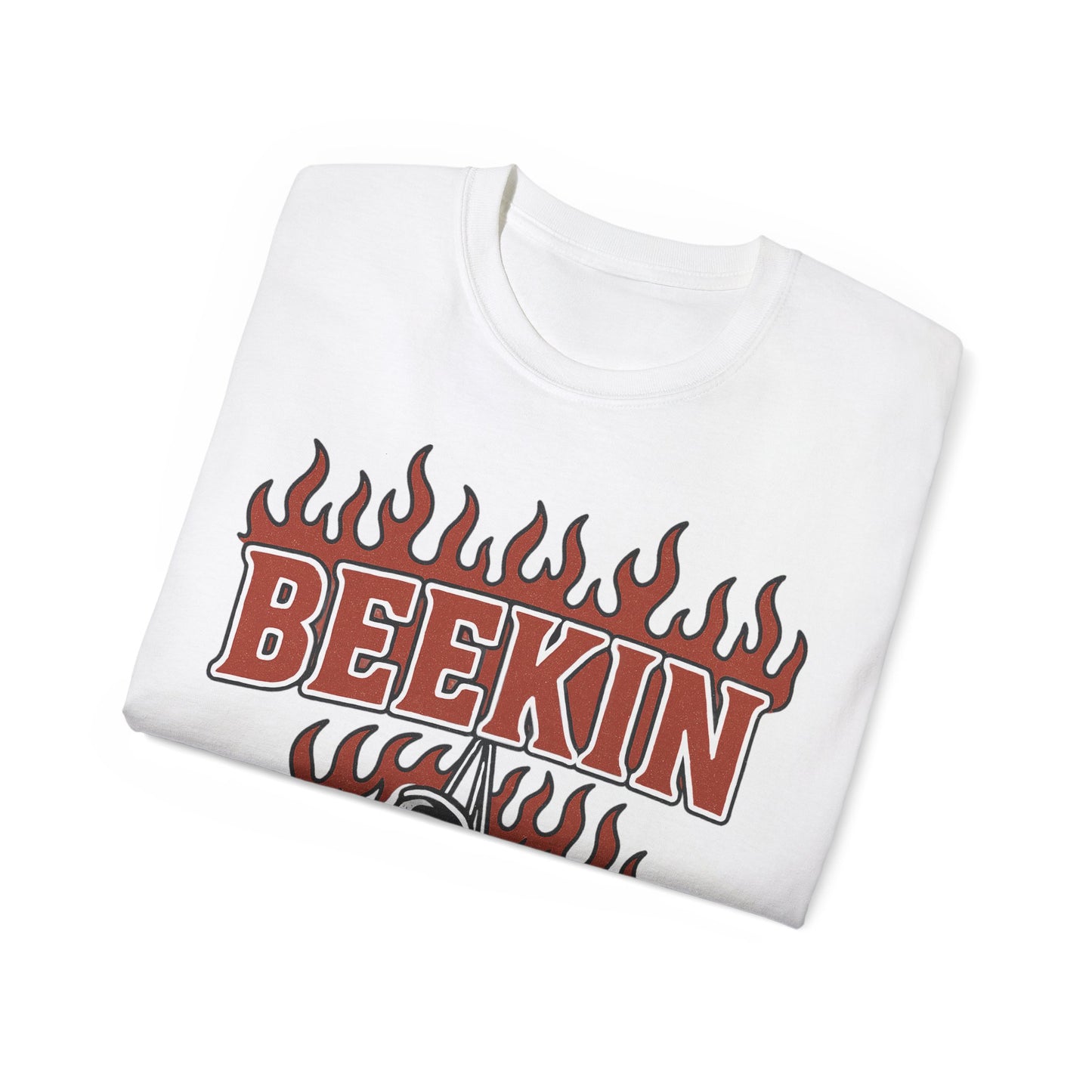 Beekin Boxing Tee – Flaming Gloves Logo