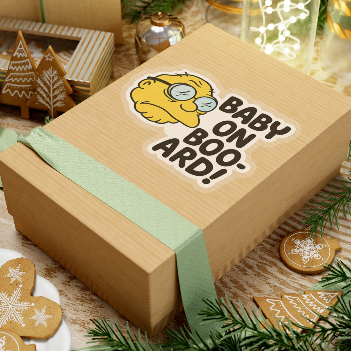 Car Sticker - Baby on Boo-ard Humorous Kiss-Cut Sticker