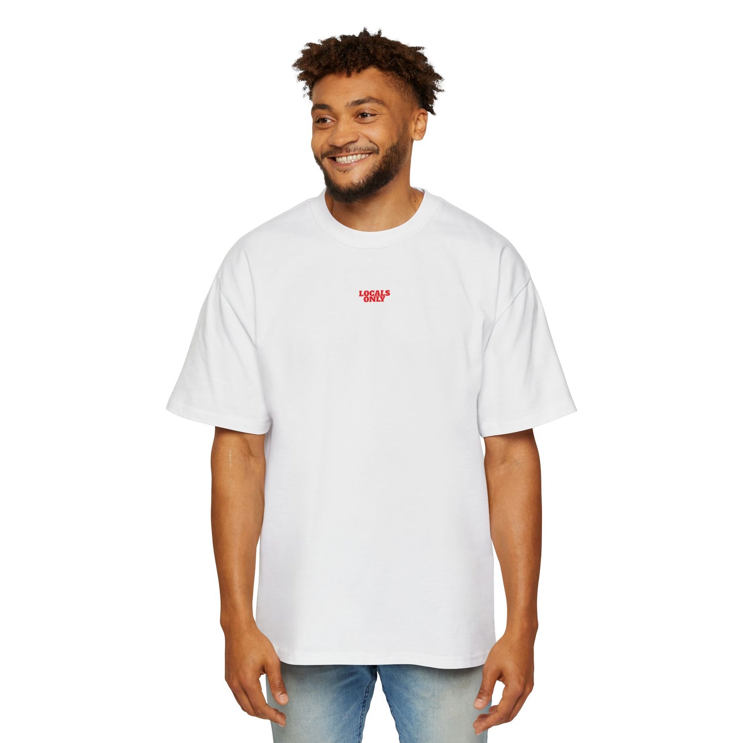 Beerbox Boardriders Heavy Oversized Tee Red Text