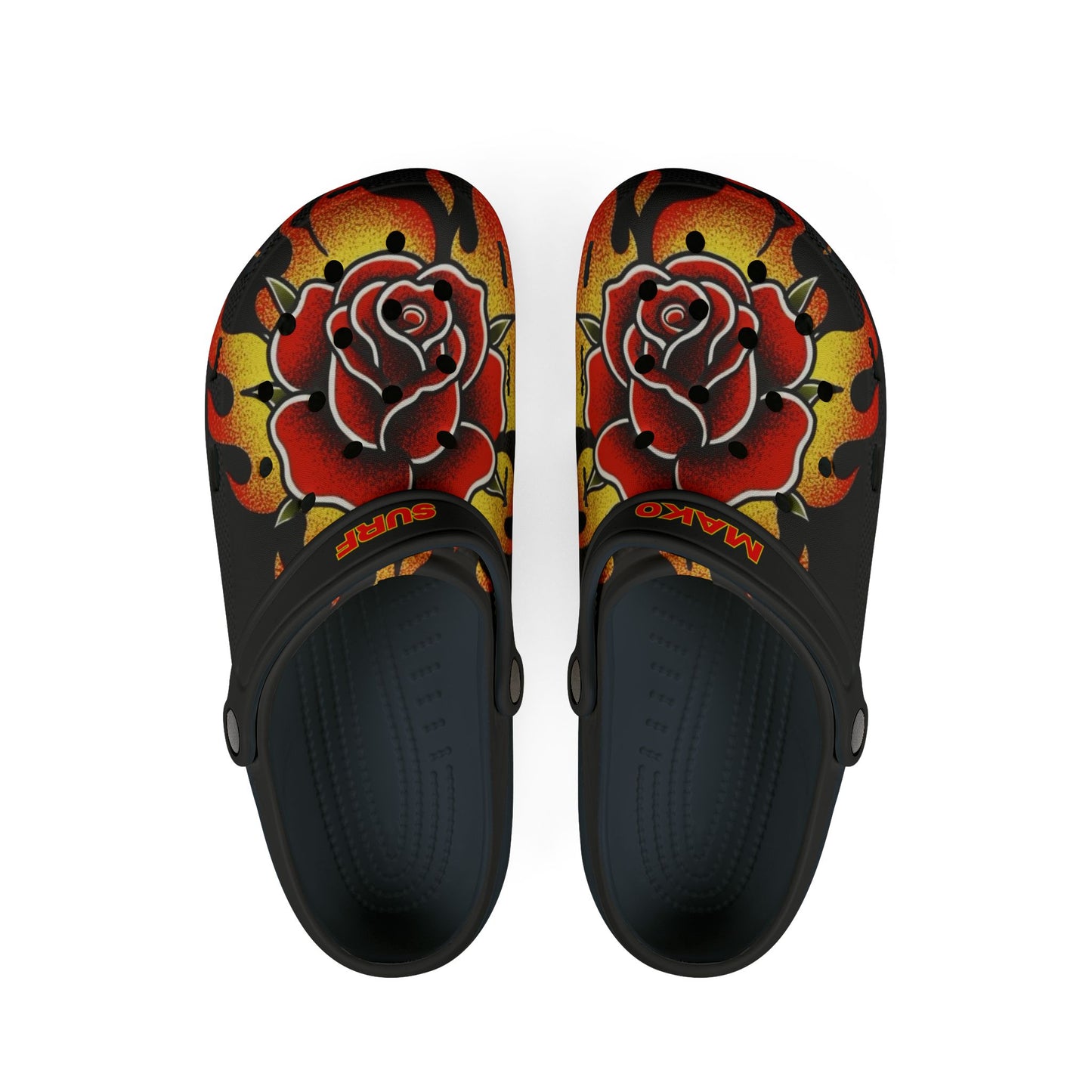 Mako Surf Flaming Rose EVA Foam Rubber Shoes
