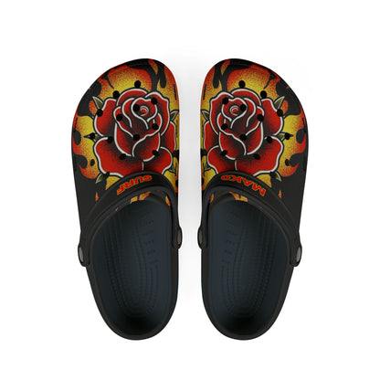 Mako Surf Flaming Rose EVA Foam Rubber Shoes