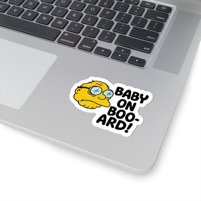 Car Sticker - Baby on Boo-ard Humorous Kiss-Cut Sticker