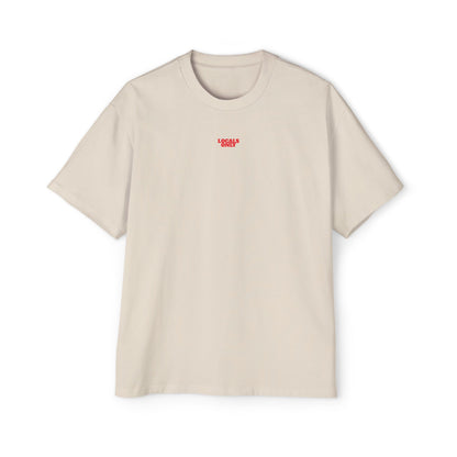 Beerbox Boardriders Heavy Oversized Tee Red Text