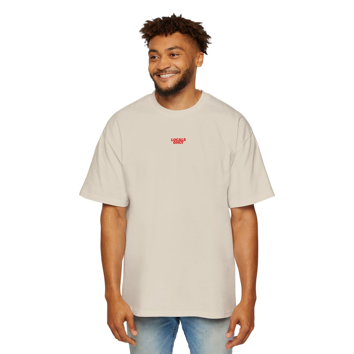 Beerbox Boardriders Heavy Oversized Tee Red Text