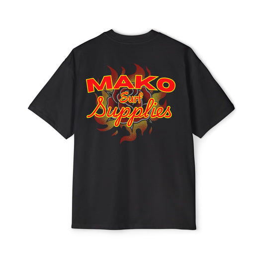 Mako Surf Flaming Rose II Oversize Tee