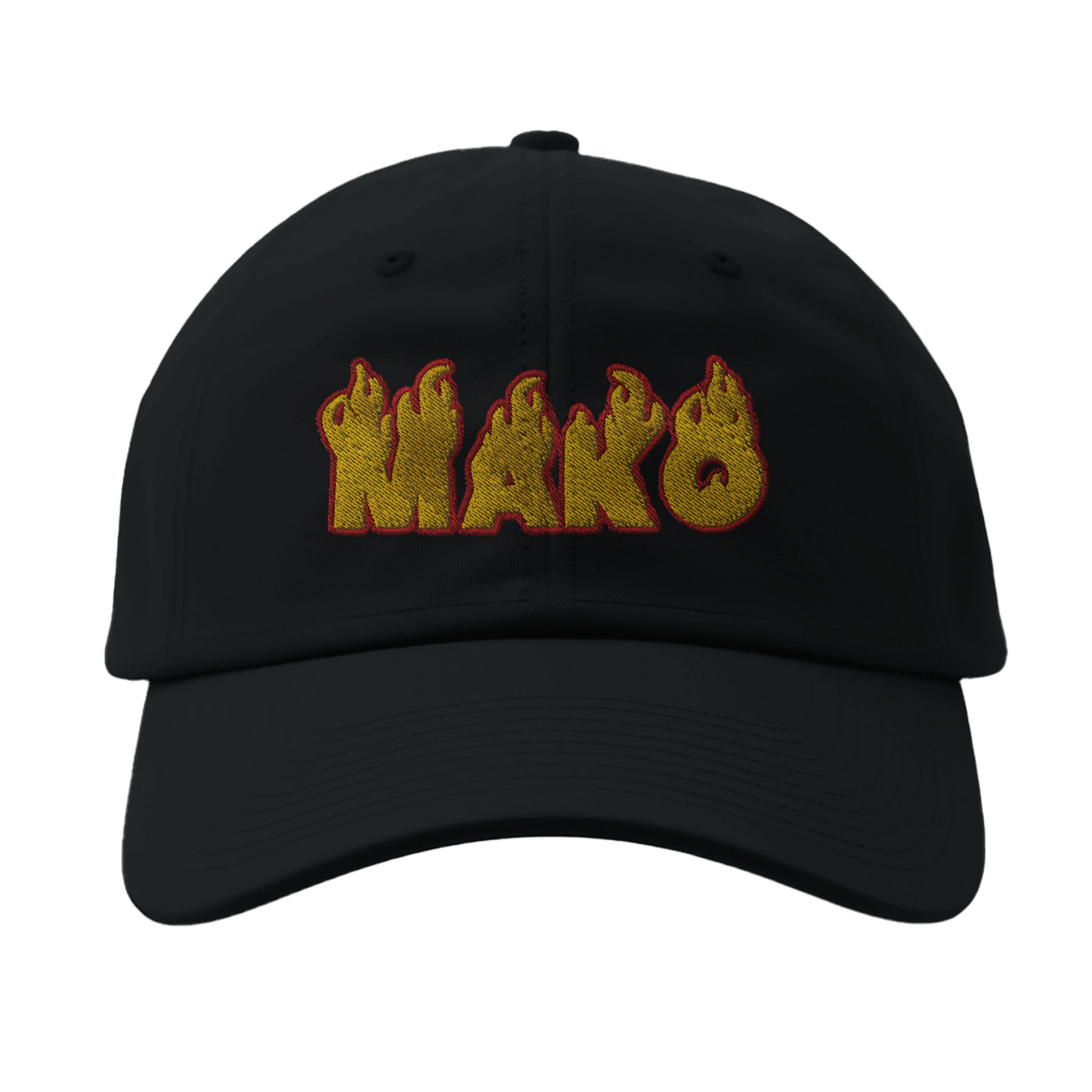 Mako Flame Embroidered Cap