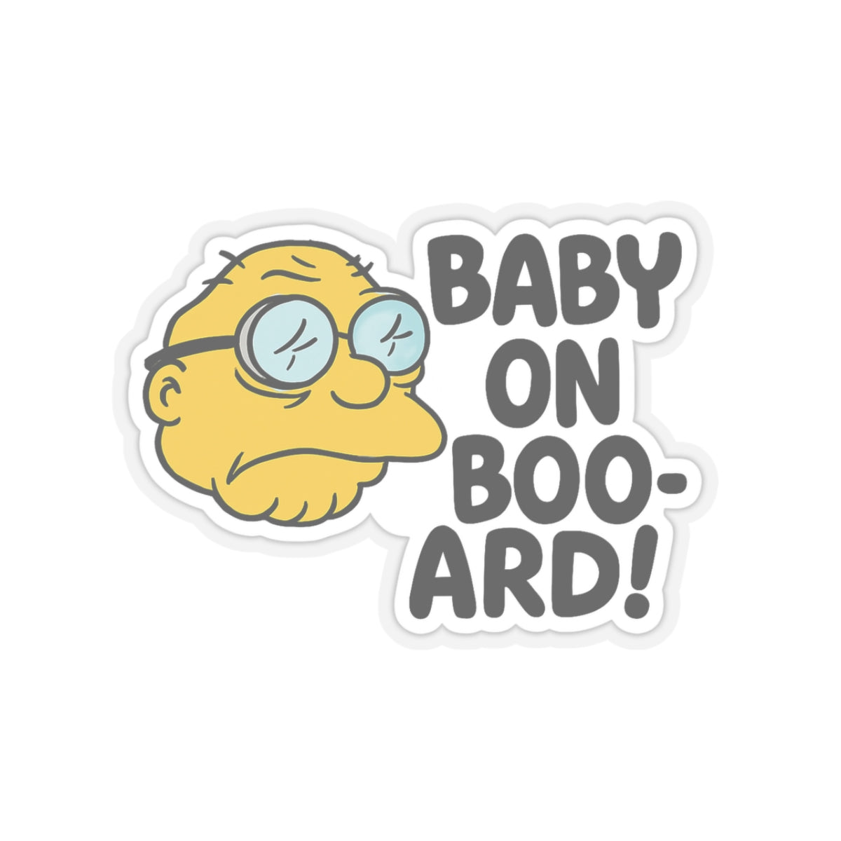 Car Sticker - Baby on Boo-ard Humorous Kiss-Cut Sticker