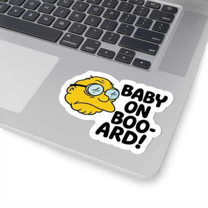 Car Sticker - Baby on Boo-ard Humorous Kiss-Cut Sticker