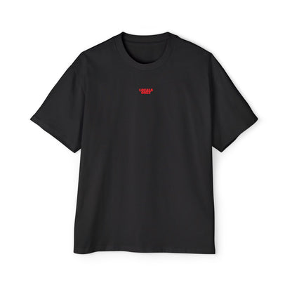 Beerbox Boardriders Heavy Oversized Tee Red Text