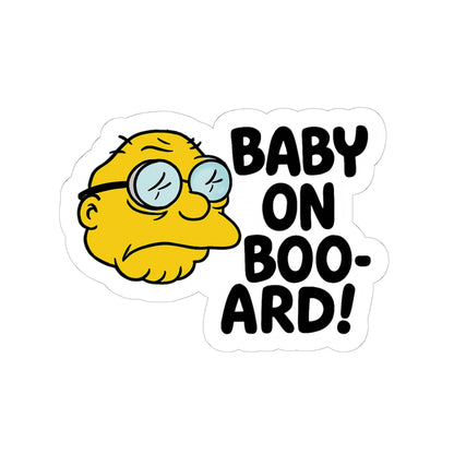 Car Sticker - Baby on Boo-ard Humorous Kiss-Cut Sticker