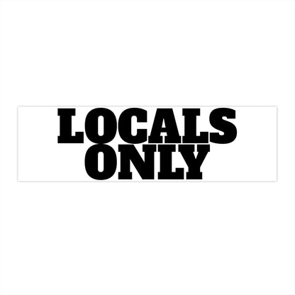 Locals only stickers